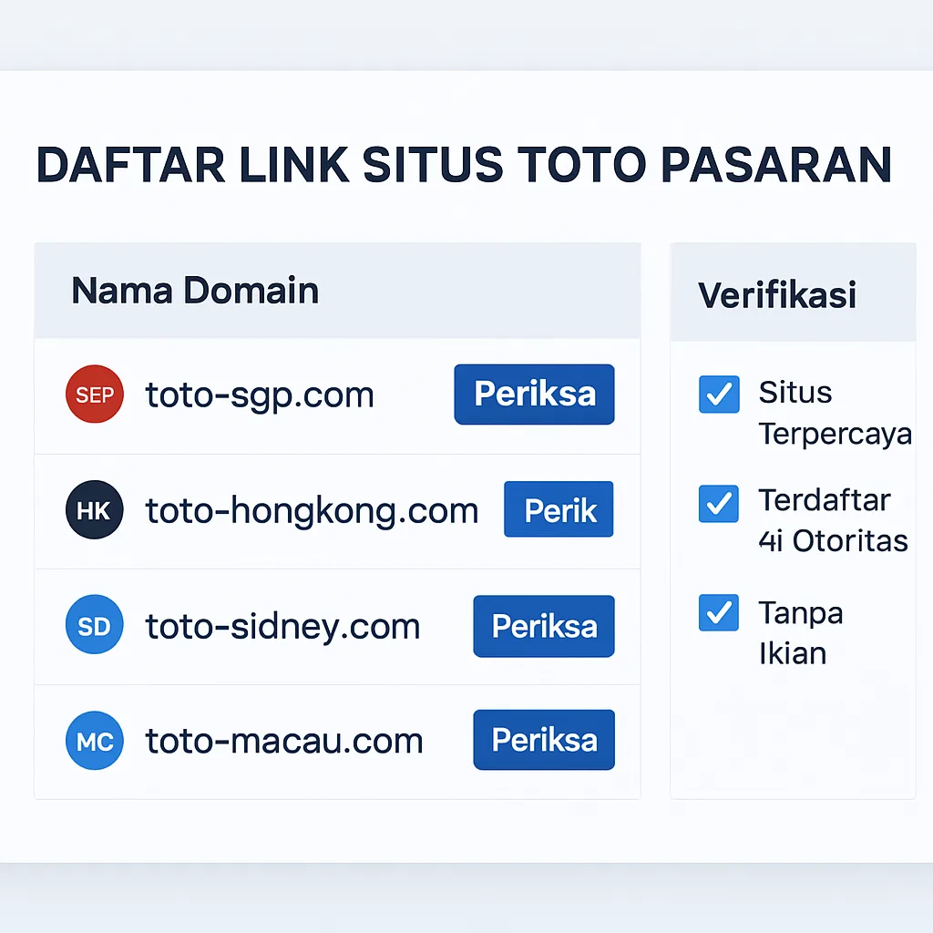 Okitoto Link: Daftar Situs Toto Pasaran Terlengkap dan Panduan Verifikasi